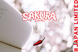 ジャスティスサーフボード｜　日本限定モデル ”SAKURA / サクラ” 小波戦士からいよいよ登場！！